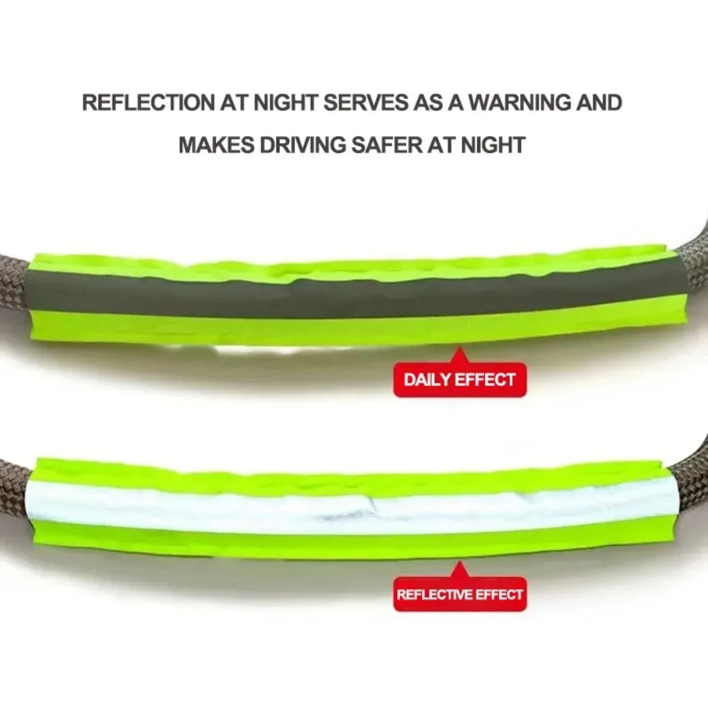Upgraded Heavy Duty Car Tow Rope Off Road Tow Strap with Hook Wear-Resistant Vehicle Emergency Rescue Recovery Auto Accessories Peaceful Pleasures Health and Wellness
