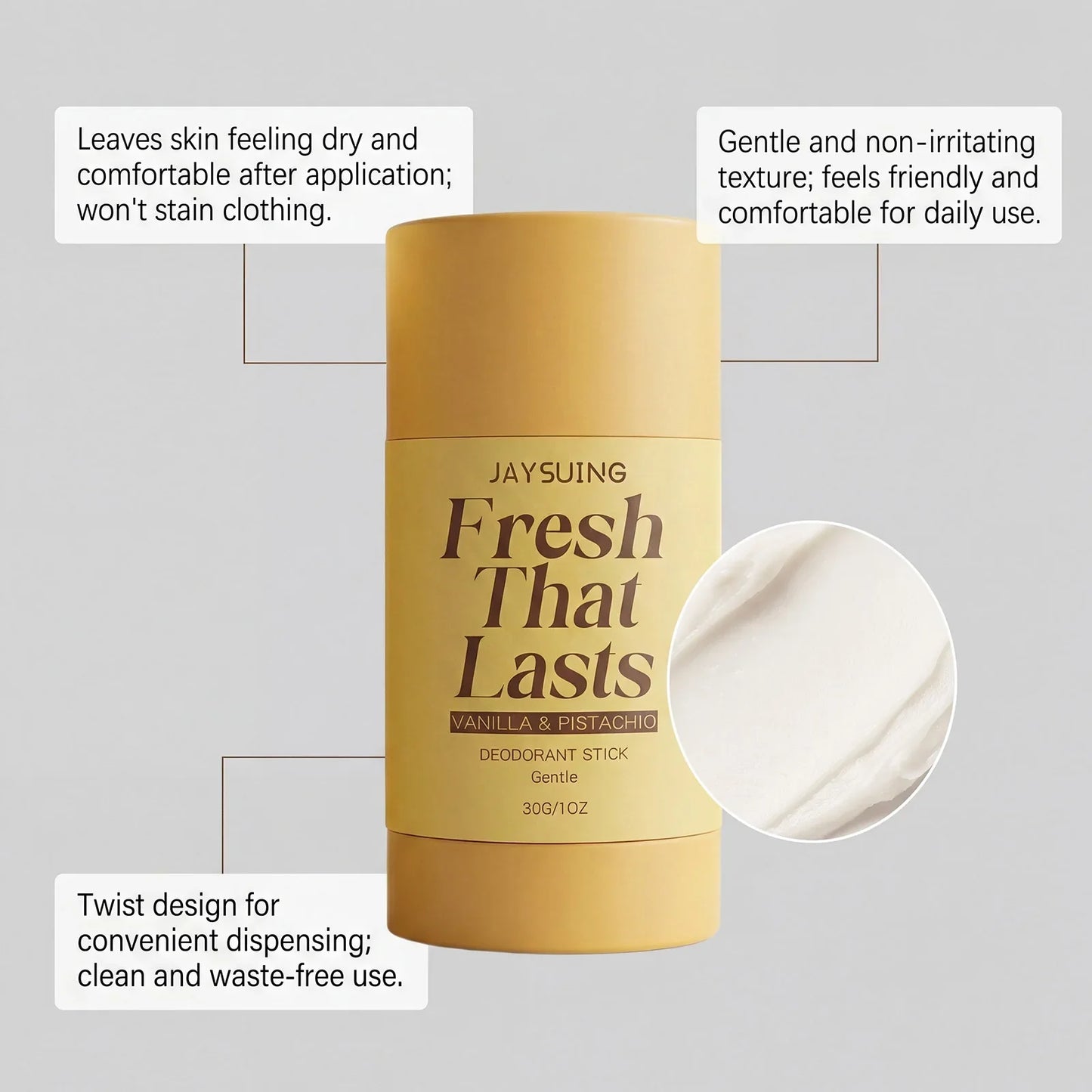 Vanilla Deodorant Antiperspirant Stick – Unisex 30g