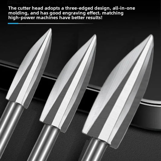 5-Piece Wood Carving Drill Bits Set – 1/8" Shank Rotary Tool Rotary Tool Bits Peaceful Pleasures Health and Wellness