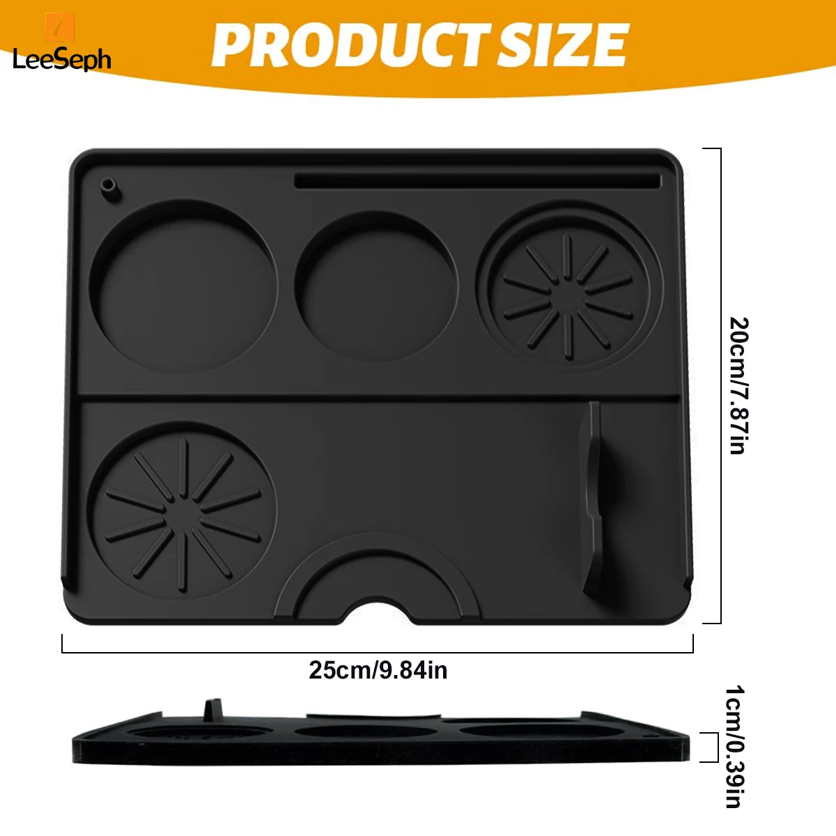 Espresso Tamping Matl, Coffee Accessory Tamp Station Mat for Home, Cafe, Silicone Non Slip Holder Pad Coffee Press Cushion Too Peaceful Pleasures Health and Wellness