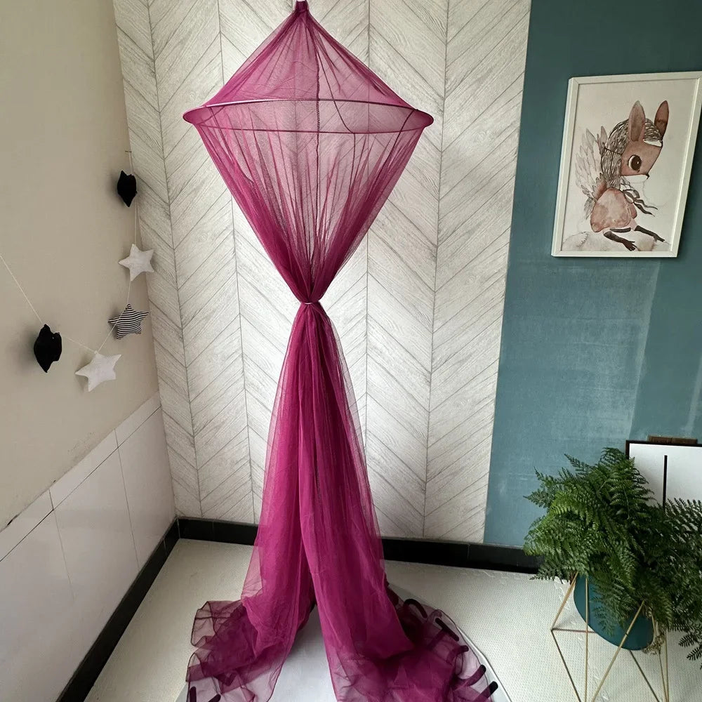 Summer Mosquito Prevention Dome Hanging Mosquito Nets Girls Princess Bed Mosquito Net Fabric Curtain Tent Kids Room Decoration Peaceful Pleasures Health and Wellness