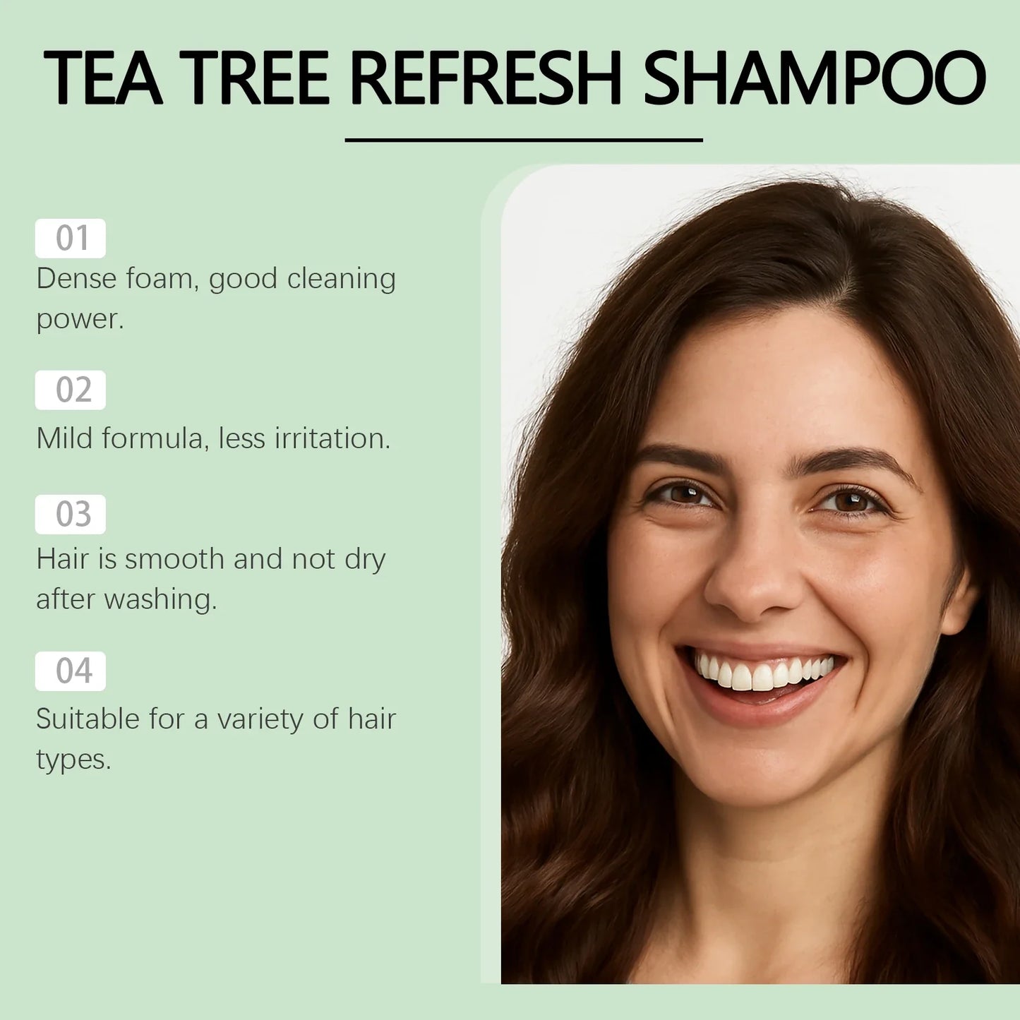 HOEGOA Tea Tree Oil Shampoo – Deep Clean & Anti-Dandruff 100ml