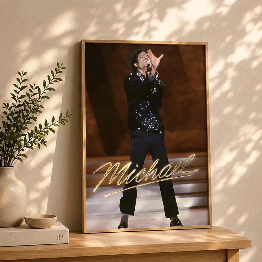Movie-Michael Poster HD Self Adhesive Waterproof Wall Art Ideal for Home Office Dorm Bedroom Great Gift Peaceful Pleasures Health and Wellness