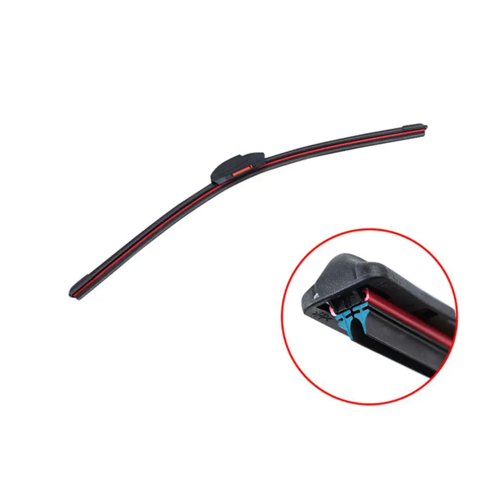 Car Windshield Wiper Blades Universal Water Repellent Wiper Blades Soft Double Layer Rubber Frameless Bracketless Car Wipers Peaceful Pleasures Health and Wellness