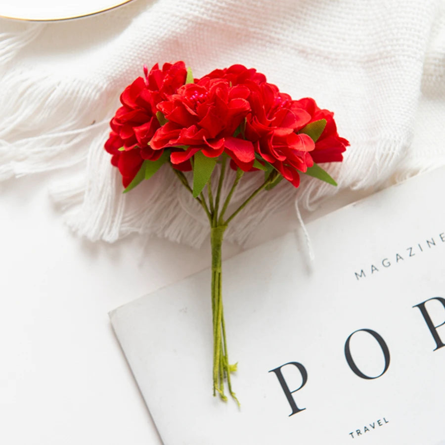 Mini Silk Artificial Flower Stamen Bouquet | Wedding DIY Decor