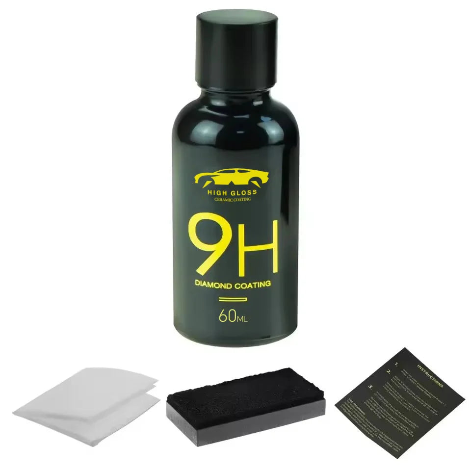 9H Car Liquid Ceramic Coat Super Hydrophobic Glass Coating Set Polysiloxane and Nano materials Ceramics For Cars Peaceful Pleasures Health and Wellness