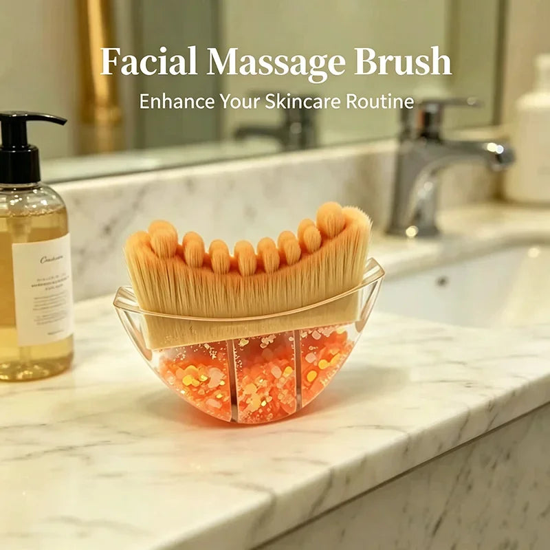 Facial Contour Massager Brush with Storage Box | Skin Massage