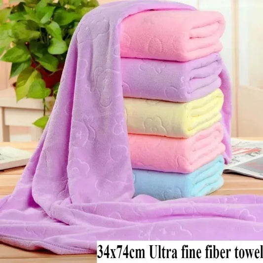 Embossed Microfiber Bath Towel | Quick-Dry & Ultra-Absorbent Microfiber Bath Towel Peaceful Pleasures Health and Wellness