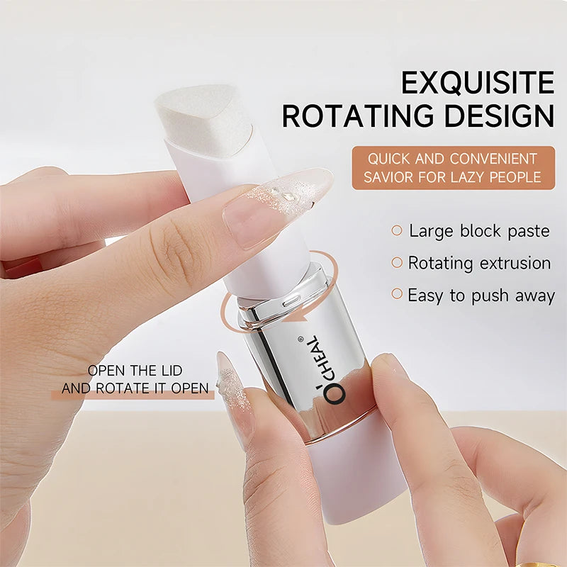 O'CHEAL Temperature Changing Foundation Stick Facial Coverage Blemishes Pores Double-Headed Face Matte Makeup Foundation Cream Peaceful Pleasures Health and Wellness