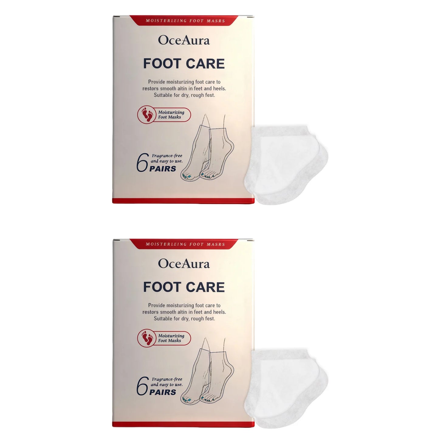 Shea Butter Foot Mask 6-Pack – Exfoliate & Hydrate Feet