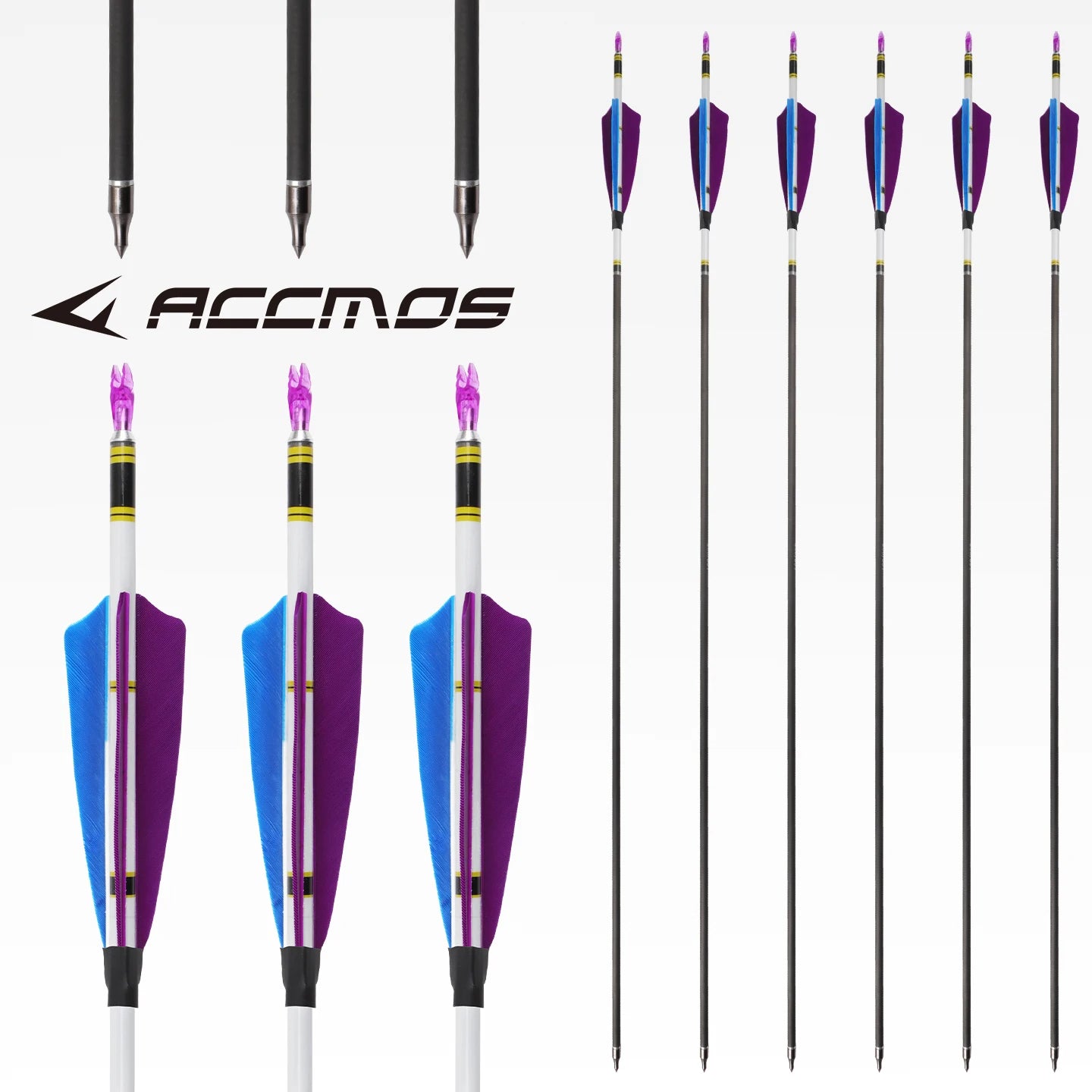 ACCMOS Straightness 0 001 Pure Carbon Arrows ID4 2 Spine300-1000