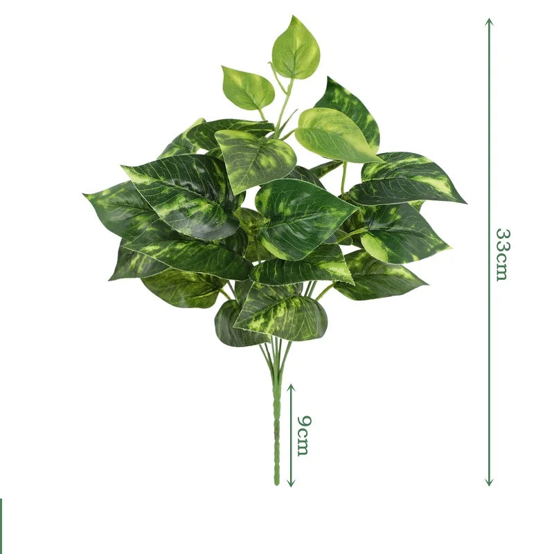 Artificial Silk Leaf Bundle – Fake Plants for Wedding & Home Decor