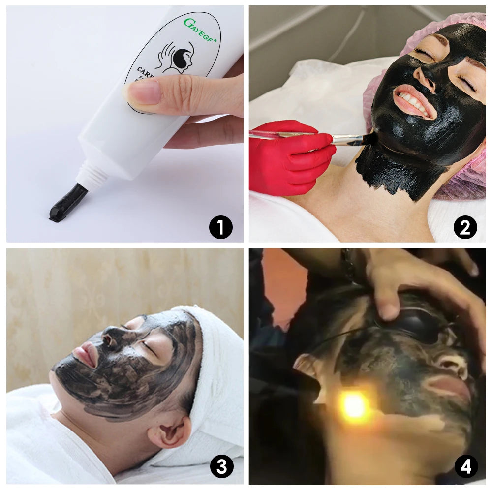 Active Carbon Gel for Laser Skin Rejuvenation, Removing Blackheads, Shrink Pores, Absorb Dirt, Face Cream Used with Nano Light Peaceful Pleasures Health and Wellness