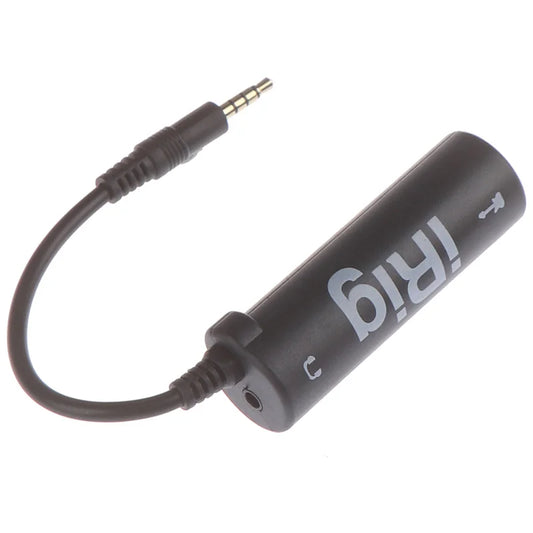 Guitar Interface I-rig Converter Replacement Phone Audio Tuner Line Peaceful Pleasures Health and Wellness black