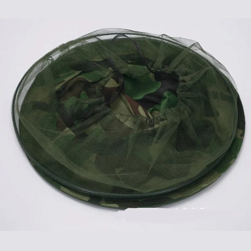 Head Face Protection Veil Mask Hat Bee Bug Insect Anti-mosquito Safety Prevention Head Net Camouflage Beekeeping Hat Peaceful Pleasures Health and Wellness