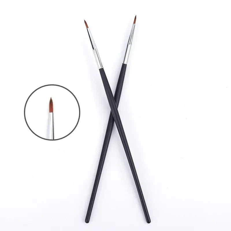 Fine Liner Brushes High Quality Small Angled Eyebrow Brush Professional Thin Eyeliner Make Up Brush Brow Eye Contour Makeup Tool Peaceful Pleasures Health and Wellness