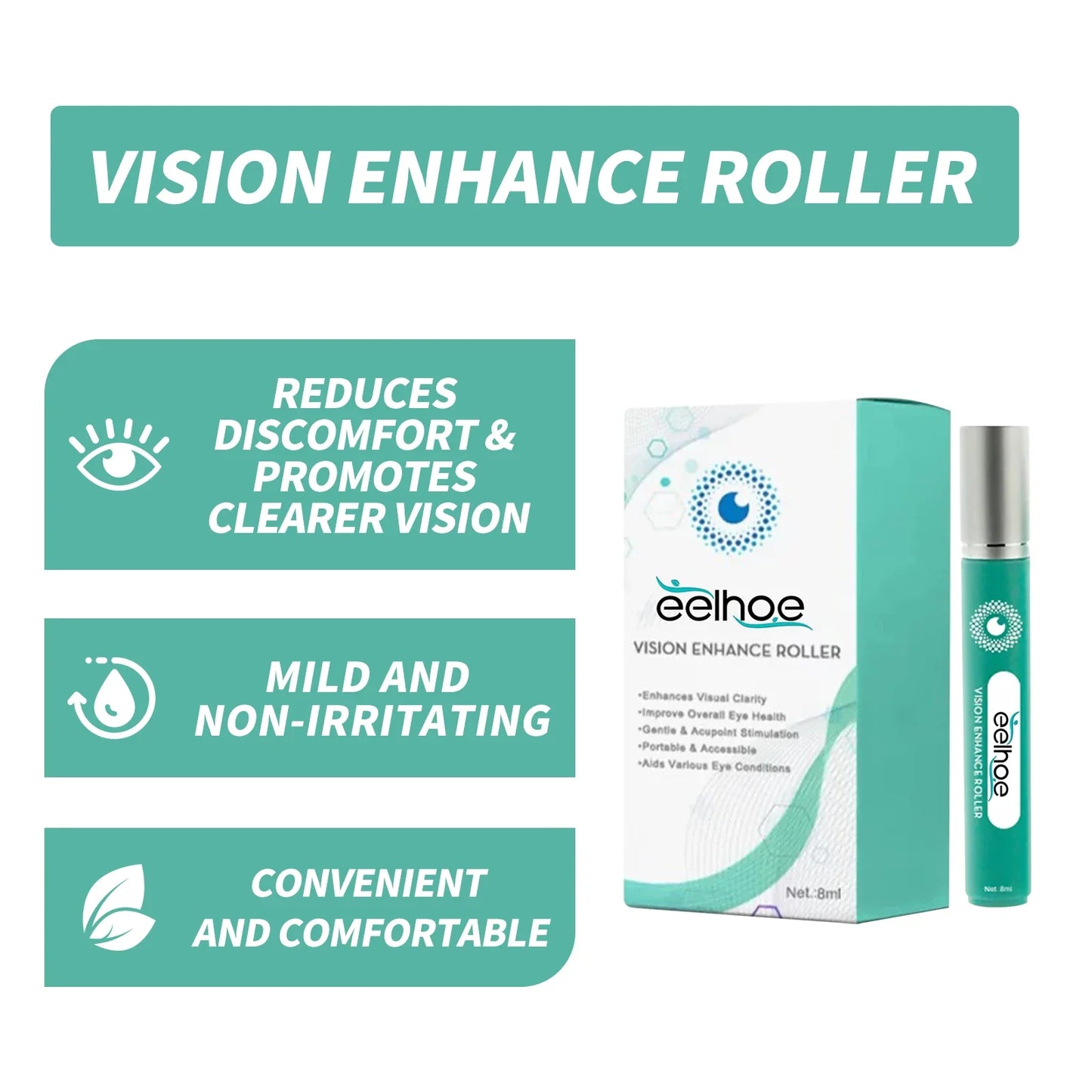 Eye Serum & Massage Roller – Moisturizing Eye Care Set