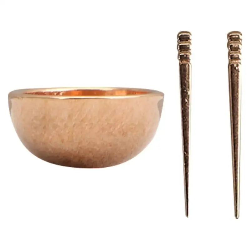 1/12 Miniature Bowl & Chopsticks Dollhouse Tableware Set