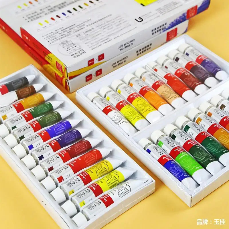 Bview Art Winsor Newton Artist Oil Paint 12 18 24 Colors Professional