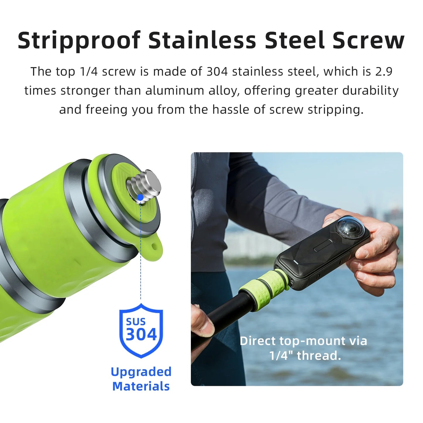 Aluminum Alloy For Comfortable Grip For DJI Action Camera 1.1M Selfie Stick For Insta360 Panorama Camera Motorcycle Selfie Stick Peaceful Pleasures Health and Wellness