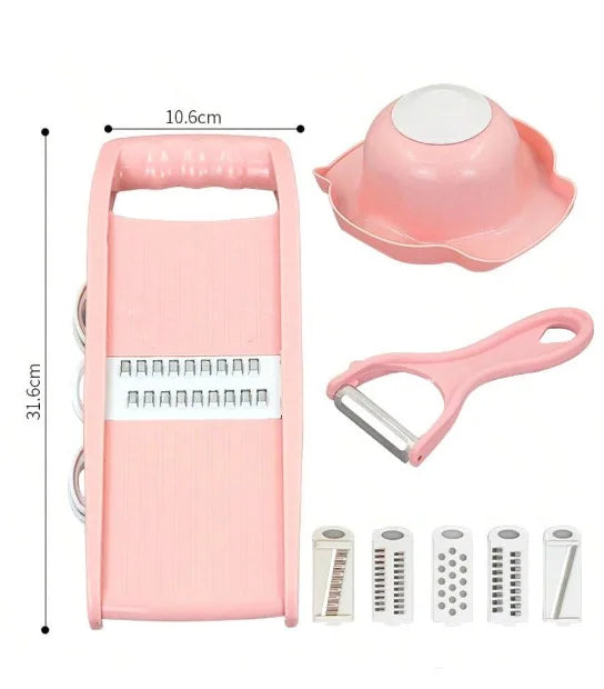 5-in-1 Vegetable Slicer & Food Grater | Kitchen Mandoline
