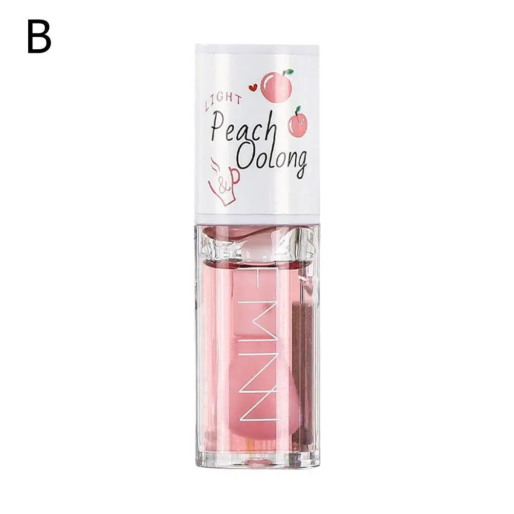 Kawaii Honey Peach Lip Oil – Vitamin E Lip Tint & Plumper