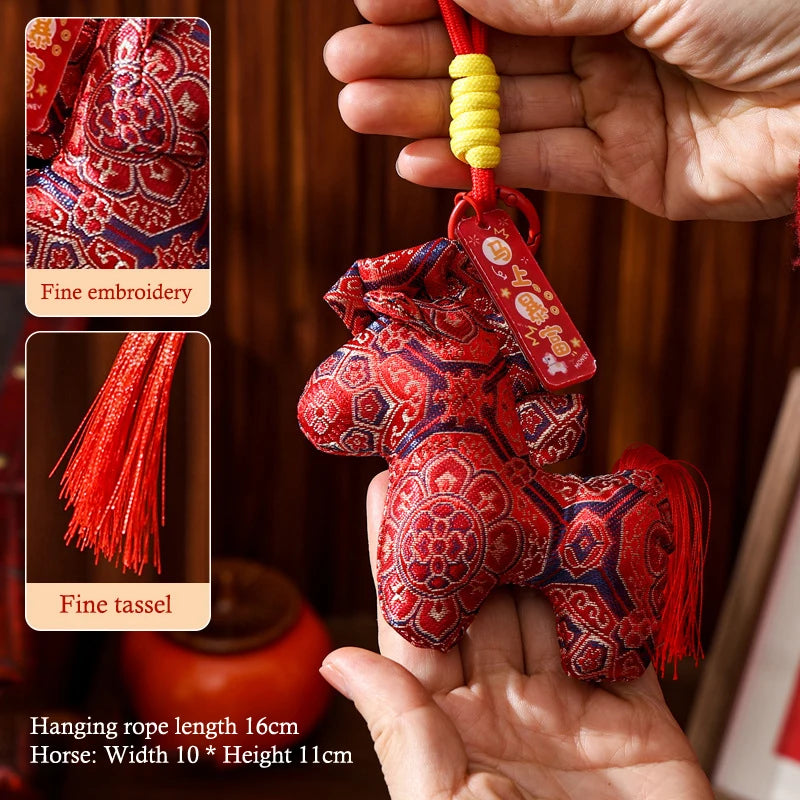 2026 Year of the Horse Chinese Zodiac Keychain & Bag Charm