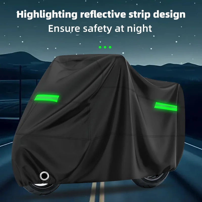 Universal Bicycle Motorcycle Cover Waterproof Dustproof Sun Protection Heavy Duty All-Weather Vehicle Cover for Outdoor Use Peaceful Pleasures Health and Wellness