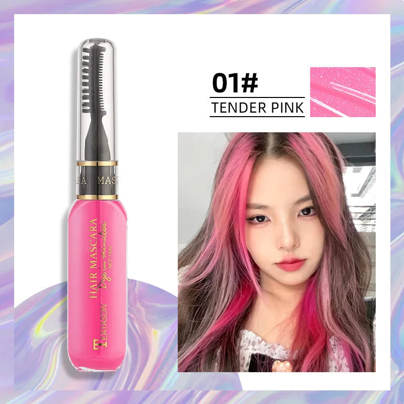 Temporary Hair Color Mascara Wand | 13 Colors, Washable