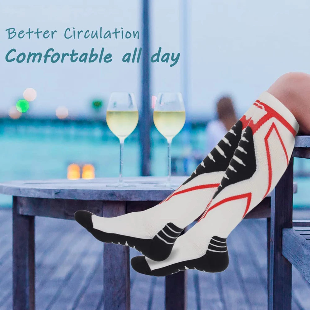 20-30 mmHg Compression Socks Knee High | Men & Women Compression Socks Peaceful Pleasures Health and Wellness
