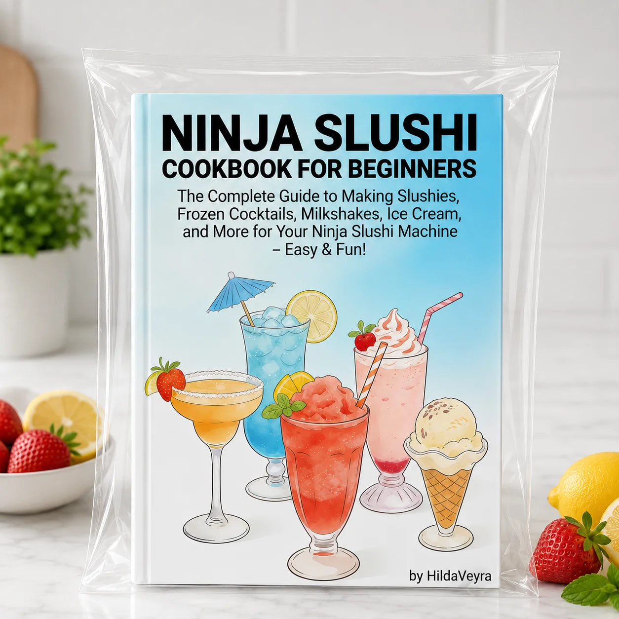 Ninja Slushi Cookbook A5 Guide Beginners Slushies Milkshakes Ice