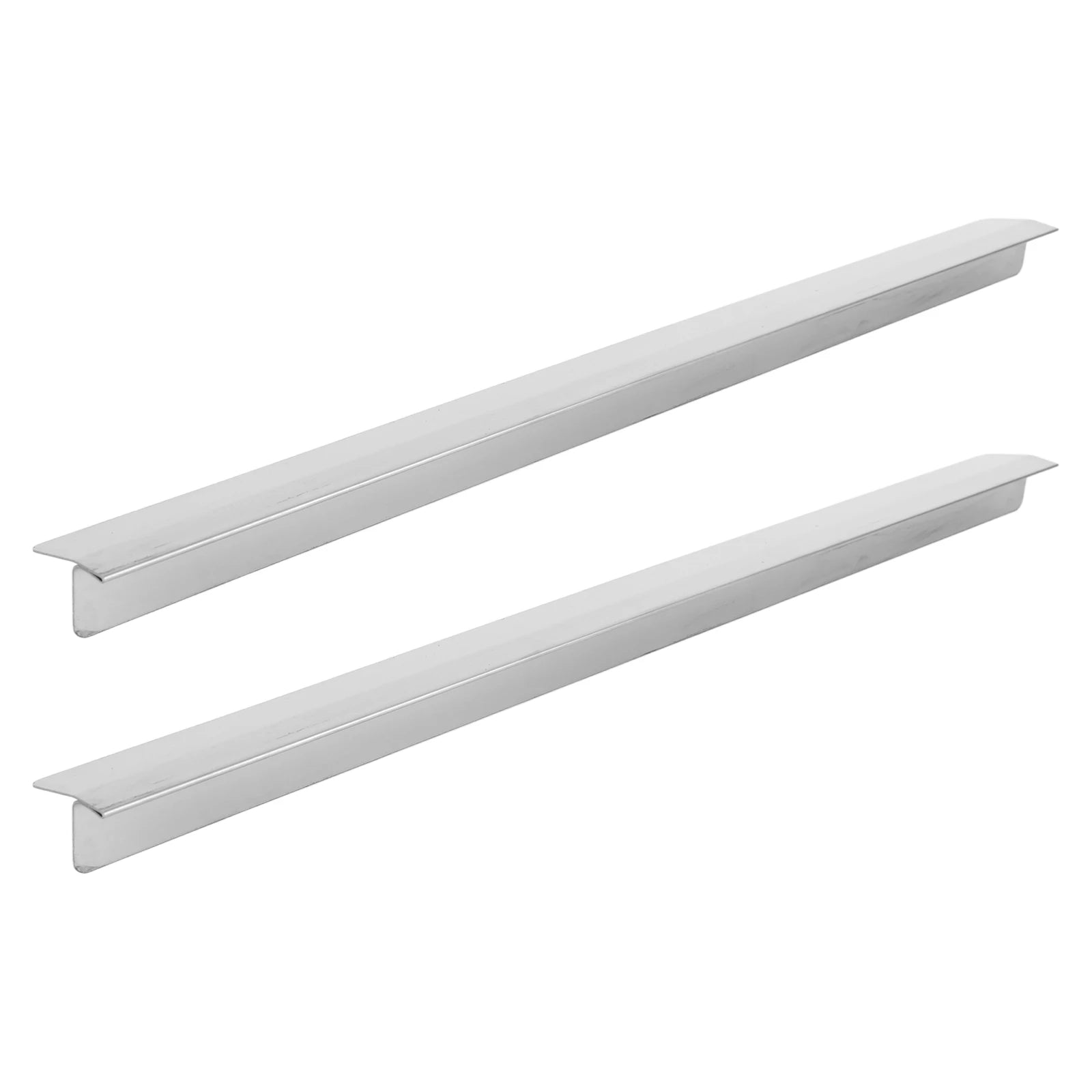 2 Pack Stainless Steel Range Trim Kit Easy Clean Heat Stove Counter Crevice Cover Suitable for Even Surface Peaceful Pleasures Health and Wellness 2pcs