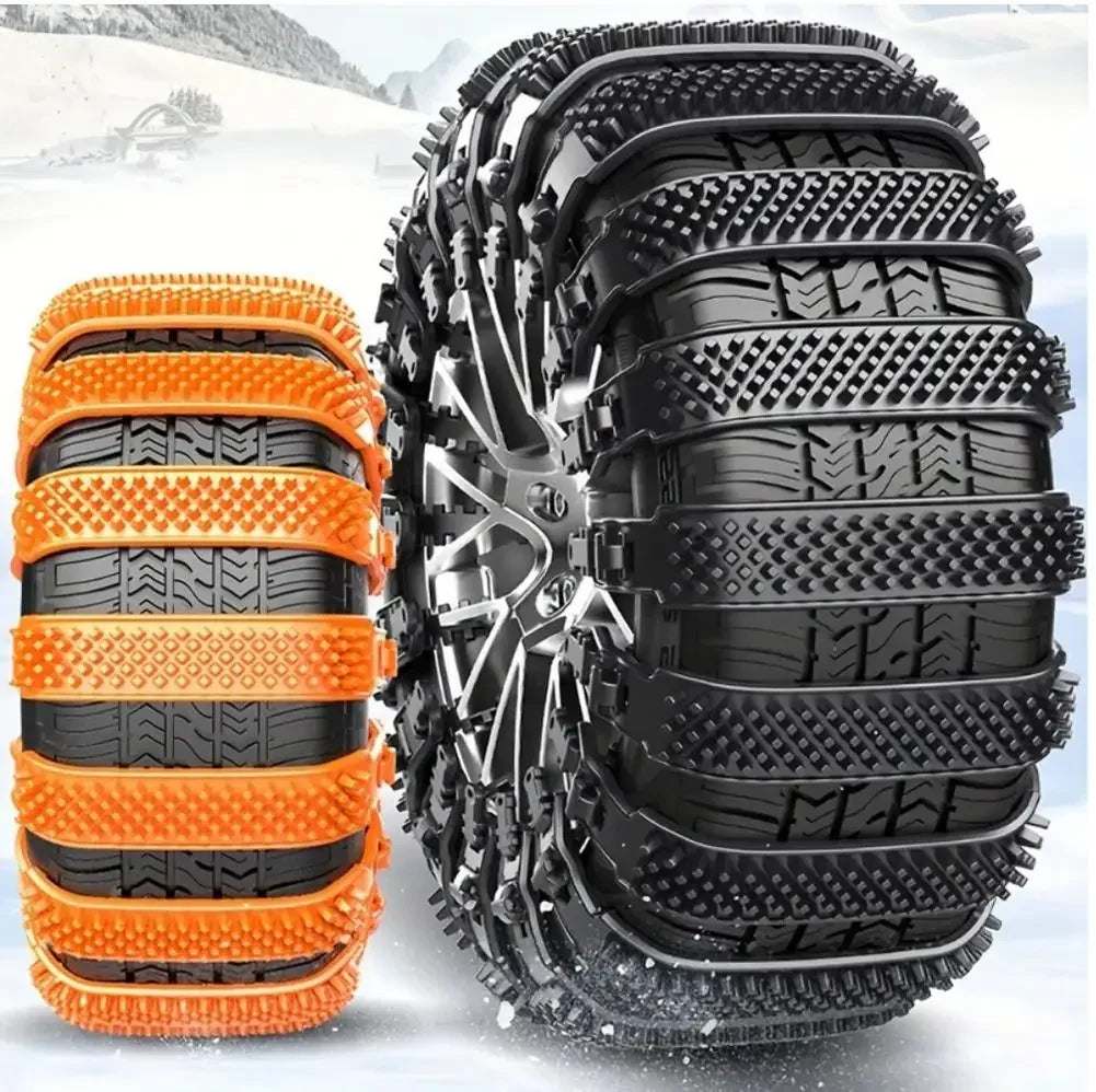 20/10pcs Snow Chain Urethane Set Wheel Ties Belts Widen Thicken Car Tire Crawler Anti-skid Wheel Tyre Ties Winter Emergency Tool Peaceful Pleasures Health and Wellness