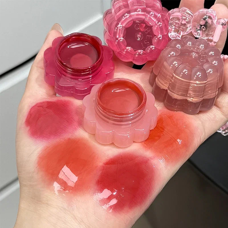 QIBEST Moisturizing Lip Glaze Multi-Color Moisten Shine Lip Plumper Makeup Hydrating Liquid Lipstick Cheek Face Blush Cream Peaceful Pleasures Health and Wellness