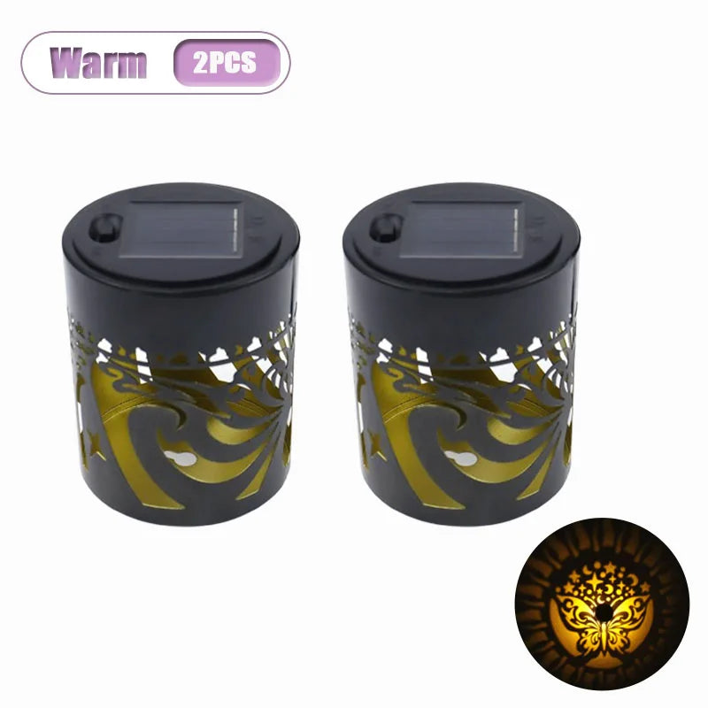 Butterfly Solar Wall Sconce | Warm & 7-Color Outdoor Garden Light