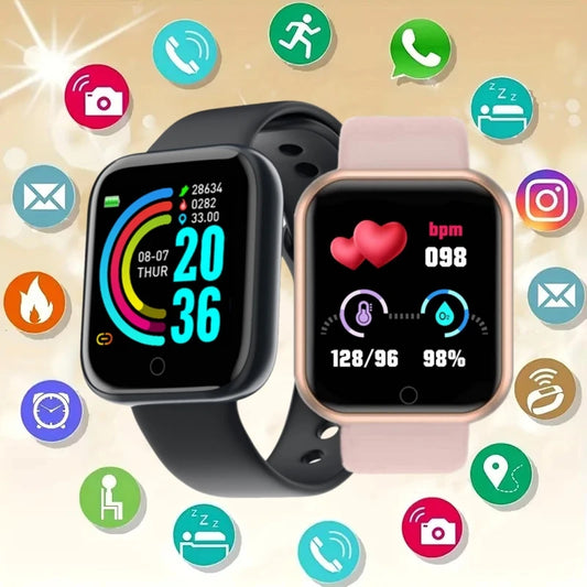 Y68 Smart Watch – Fitness Tracker, Heart Rate & Sleep Monitor Fitness Smartwatch Peaceful Pleasures Health and Wellness