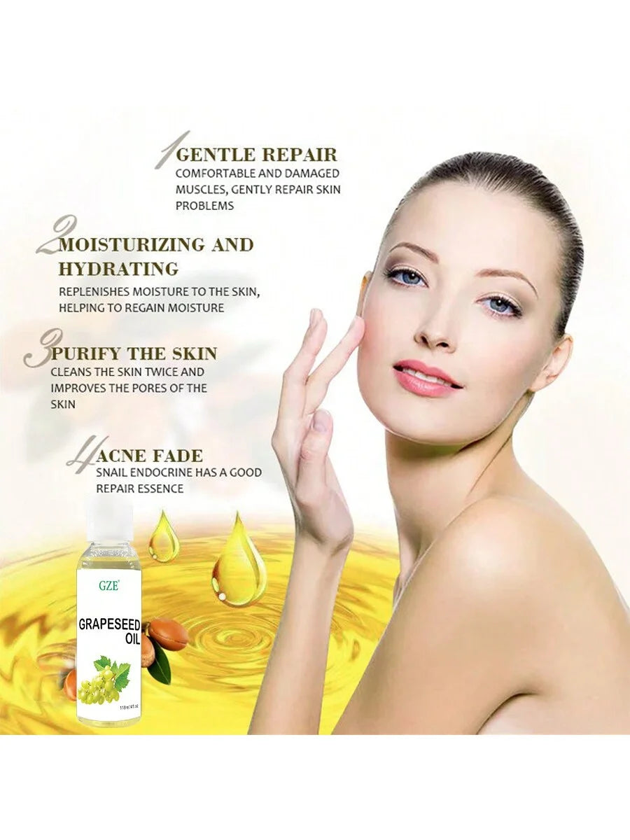 GZE Grapeseed Oil – Face Moisturizer for All Skin Types