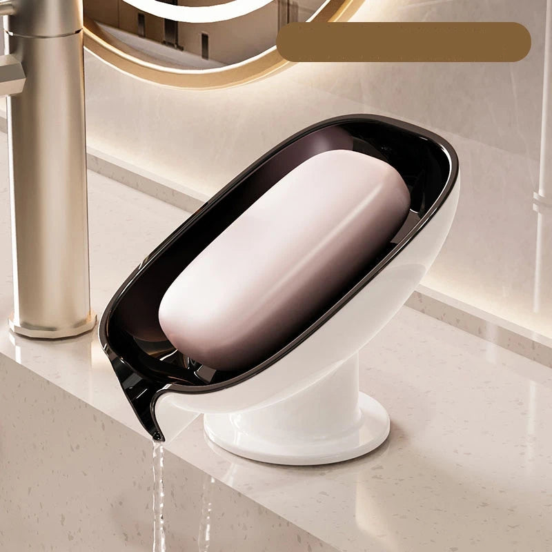Suction Cup Soap Dish with Drain | Bathroom & Kitchen Holder