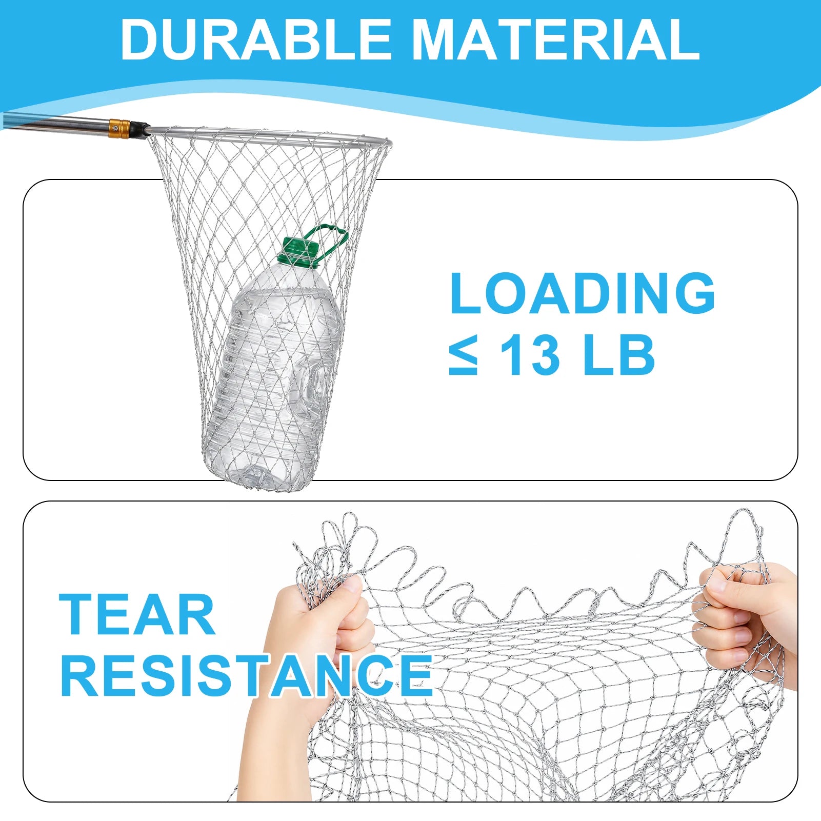 Chicken Catcher Leg Hook and 2Pcs Chicken Net Stainless Steel Retractable Long Chicken Catcher for Outdoor Poultry Fish Birds Peaceful Pleasures Health and Wellness