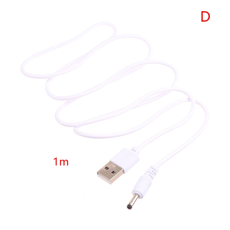 New USB To DC 3.5mm Power Cable Jack Connector 5V Charger Power Cable Universal For HUB Mini Fan Router Ser MP3/MP4 Peaceful Pleasures Health and Wellness 100CM