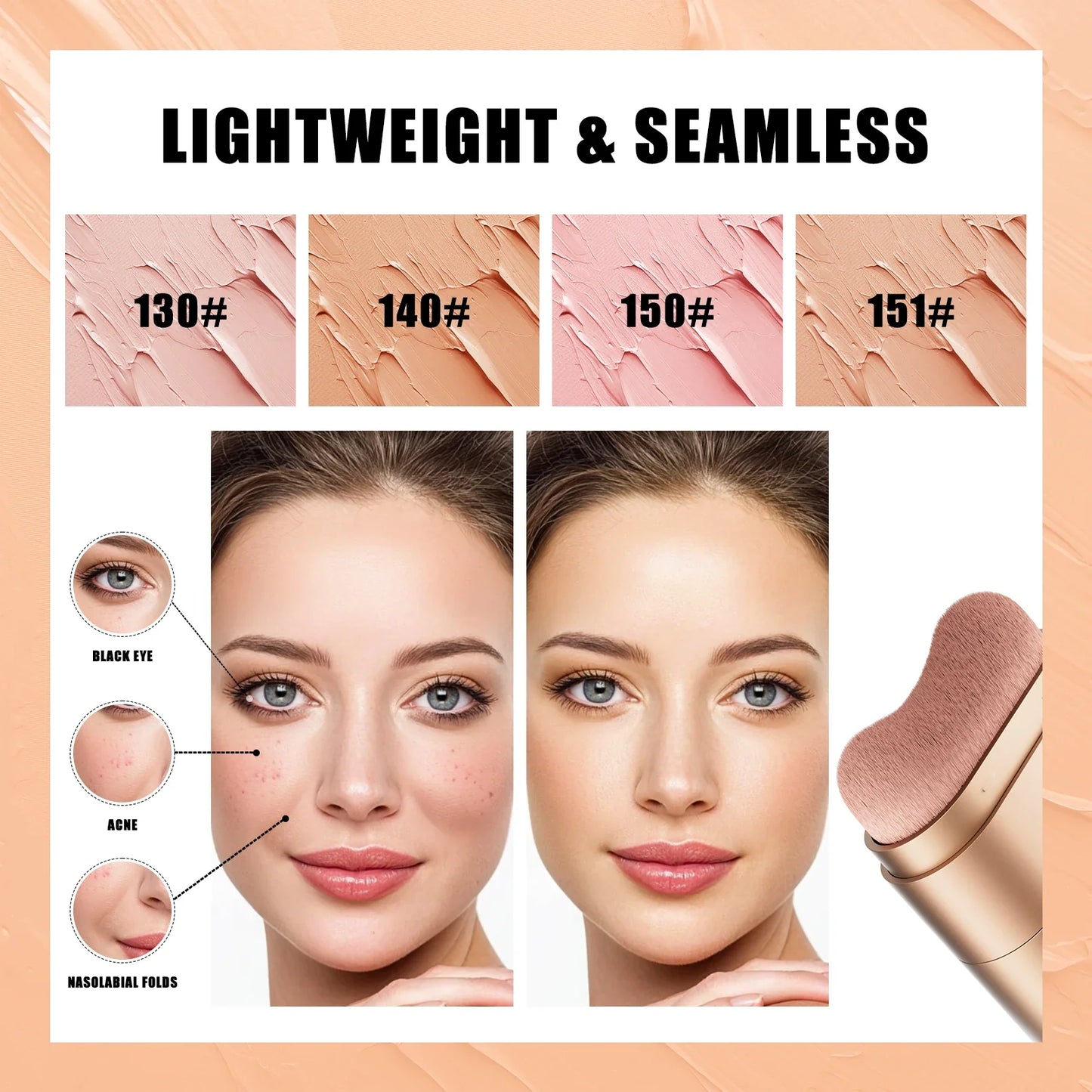4-Color Concealer Palette – Waterproof Full Coverage Makeup