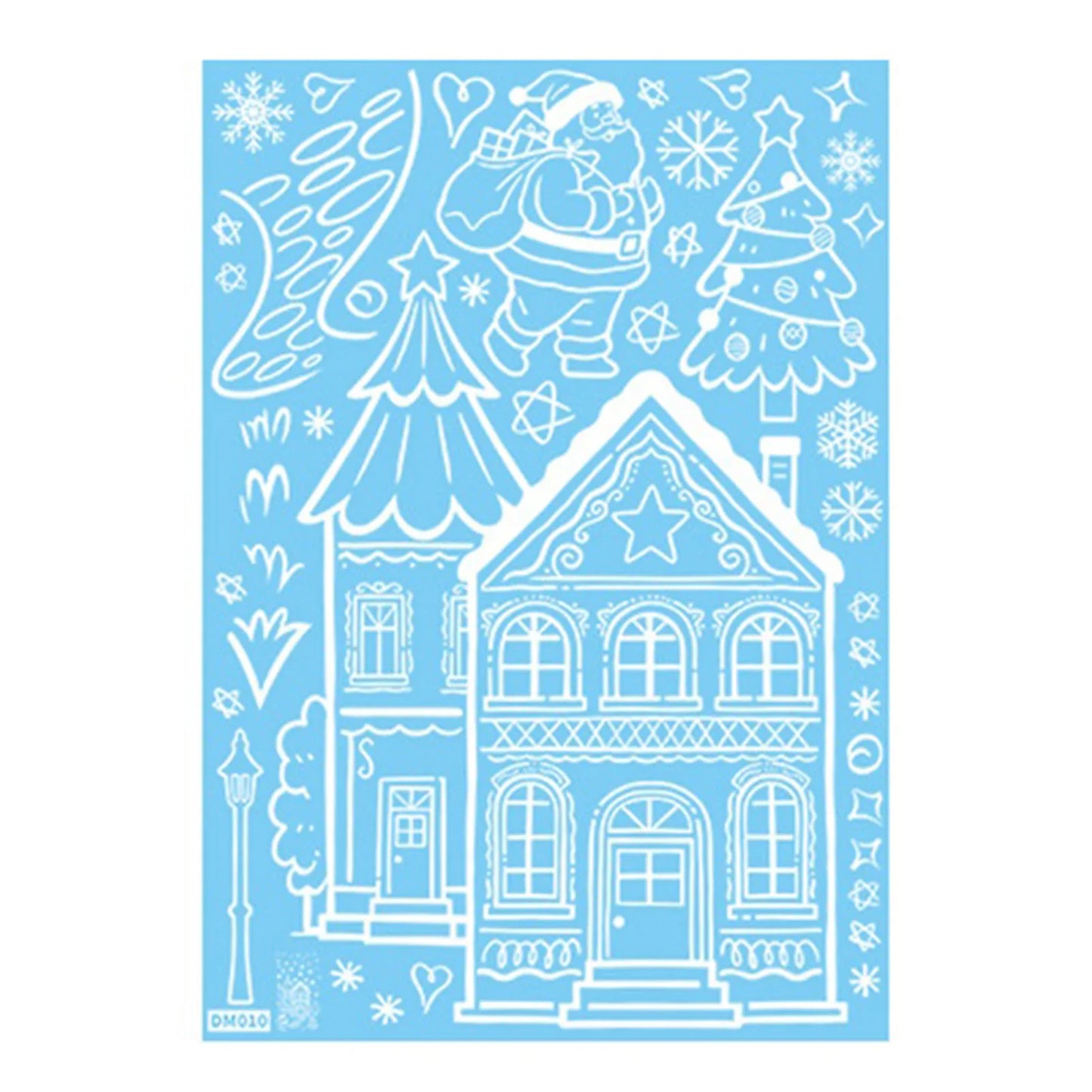 Snowman Christmas Window Clings & Removable Xmas Wall Decals