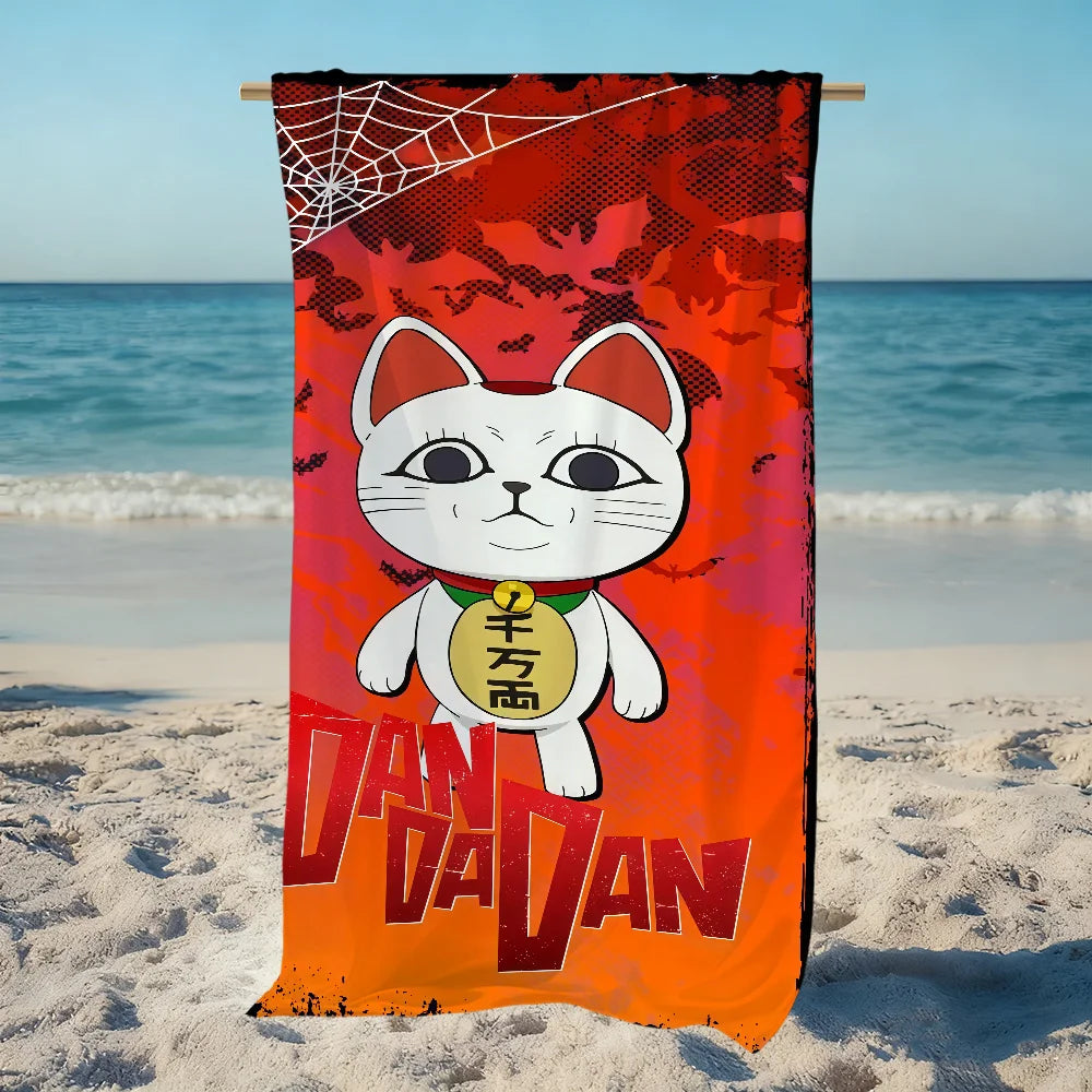 Anime Turbo Granny Cat Quick-Dry Beach Towel | Travel & Gym