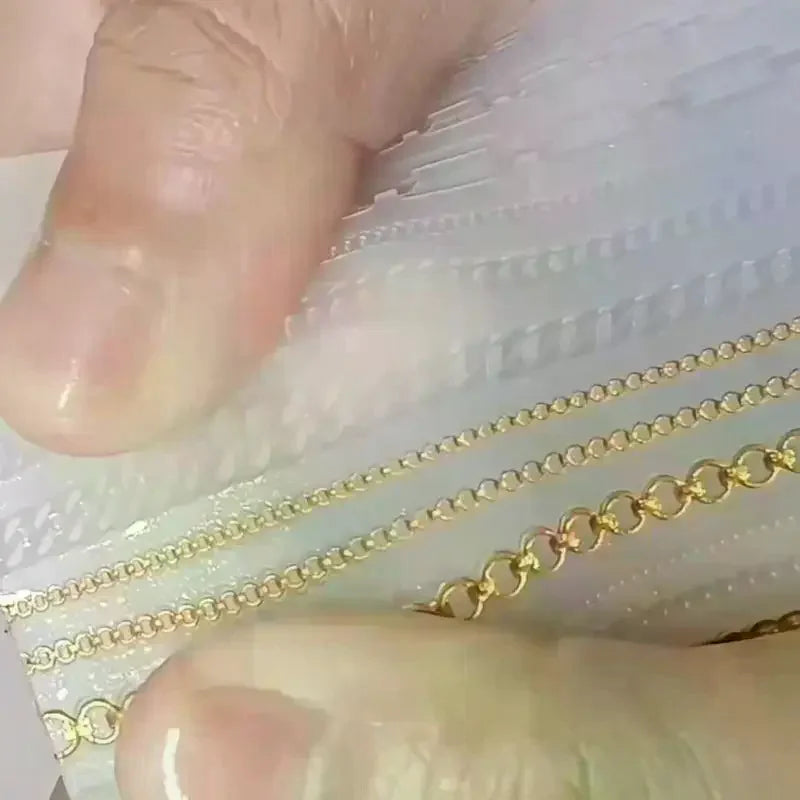 15 Mixed Sized Shaped 3D Chain Mold Soft Silicone Nail Mould DIY Transparent Manicure Carving Template For Charms Decorative Peaceful Pleasures Health and Wellness