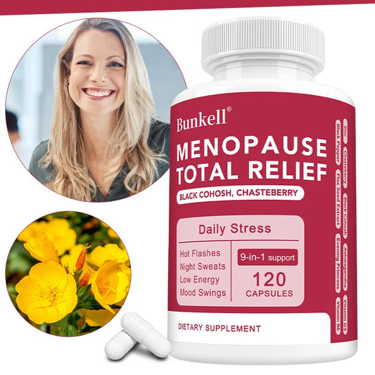 9-in-1 Herbal Menopause Supplement for Women - Hormone Balance Capsules for Night Sweats Hot Flashes & Mood Swings, Vegan Peaceful Pleasures Health and Wellness