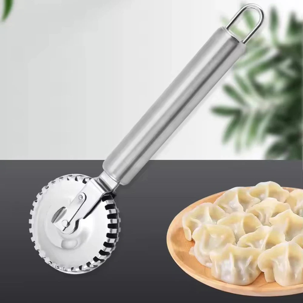 Stainless Steel Ravioli Cutter & Pastry Crimping Wheel