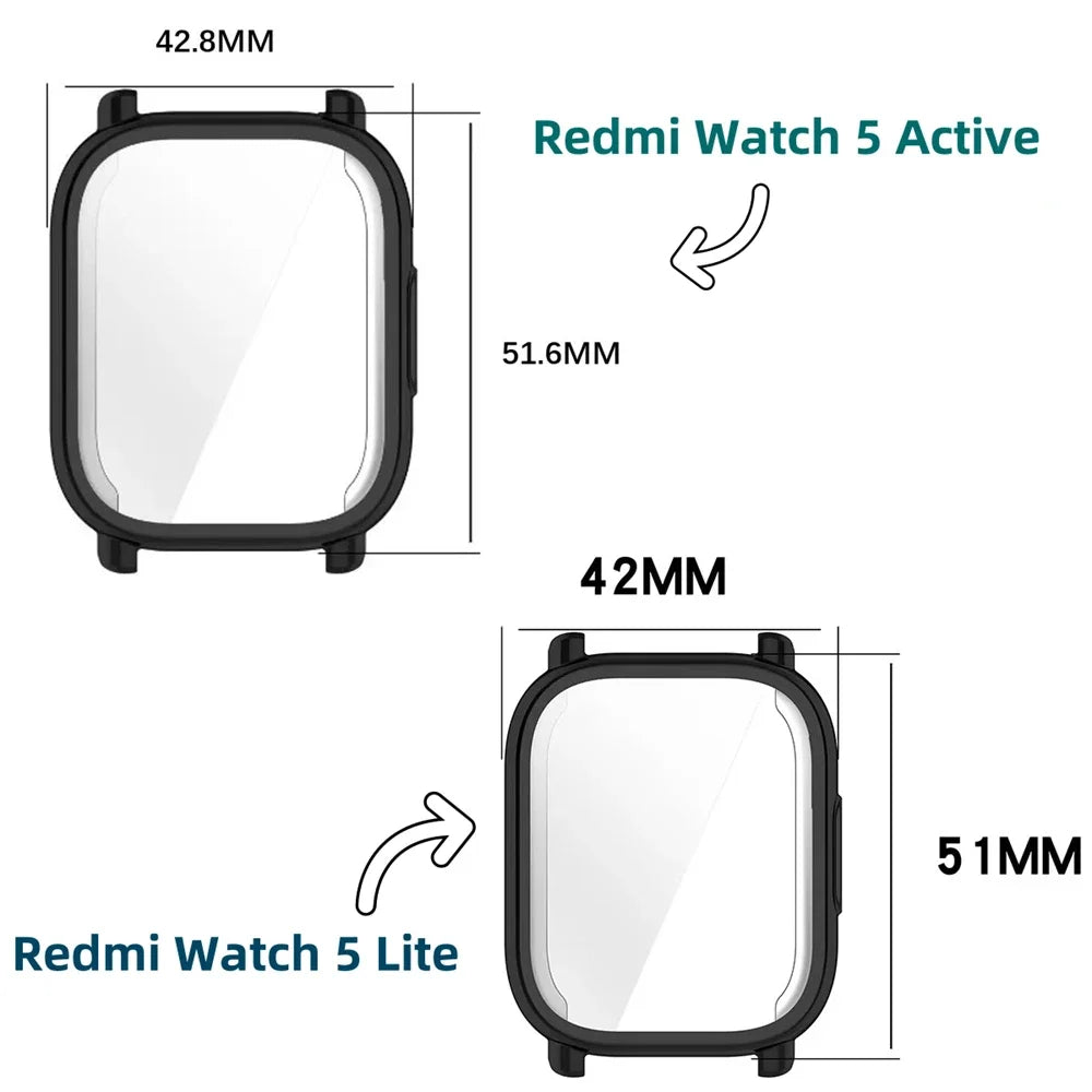 TPU Protective Case for Redmi Watch 5 / 5 Lite / 5 Active