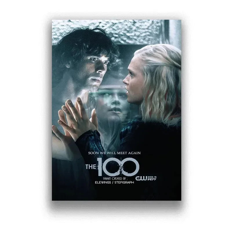 The 100 Season TV Series Minimalist Aesthetics Canvas Painting, Modern Print Wall Art for Living Room Home Decor Peaceful Pleasures Health and Wellness