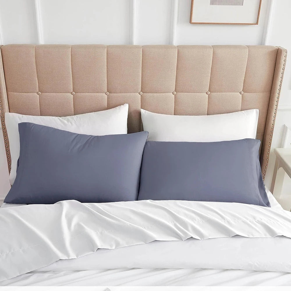 Battilo 2-Pack Microfiber Pillowcases Queen & King | Soft