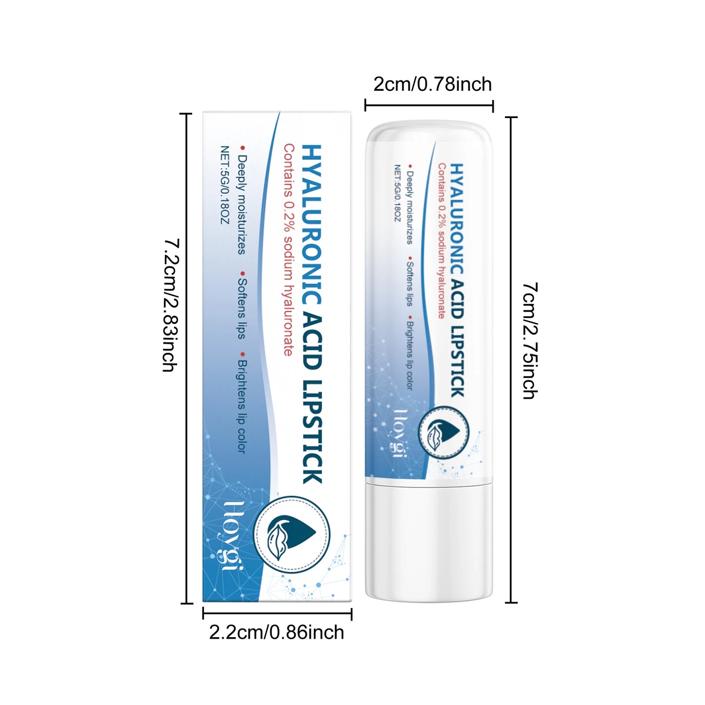 Hyaluronic Acid Lip Balm – Moisturizing & Anti-Crack (1/2/3 Pack)